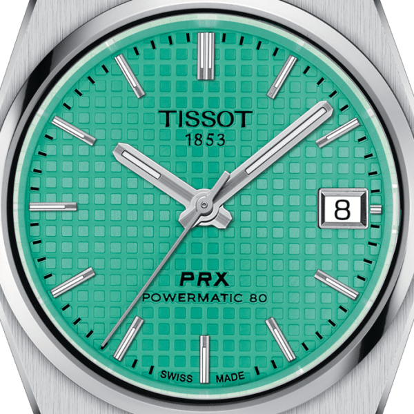 Montre Tissot PRX Powermatic 35mm Cadran Vert Clair Bracelet Acier