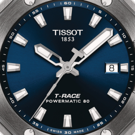 Montre Tissot T-race Powermatic 80 41mm Cadran Bleu
