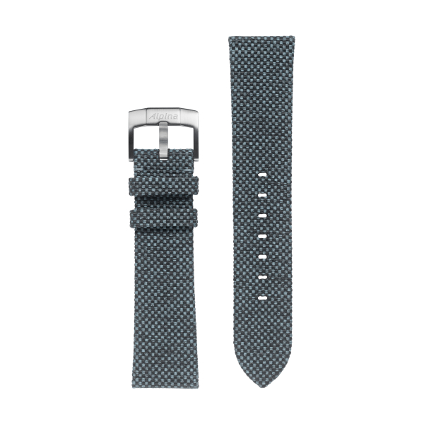 Bracelet Alpina 22MM - Bracelet RPT (bouteilles en plastique recyclé) gris et bleu