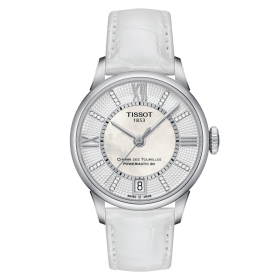 Montre Tissot Chemin des Tourelles Powermatic 80 Cadran Nacre Bracelet Cuir