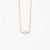 Collier Vanrycke Stardust Or Rose 18k & 3 Diamantsa