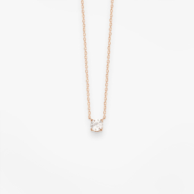 Collier Vanrycke Valentine Or Rose 18k et Diamant