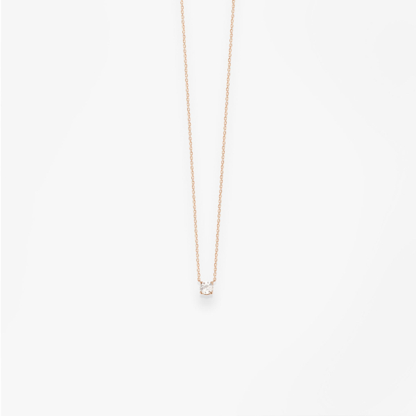 Collier Vanrycke Valentine Or Rose 18k et Diamant