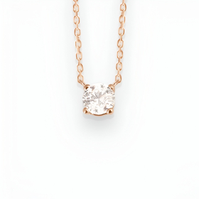 Collier Vanrycke Valentine Or Rose 18k et Diamant