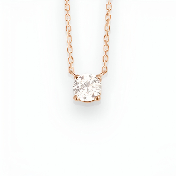 Collier Vanrycke Valentine Or Rose 18k et Diamant