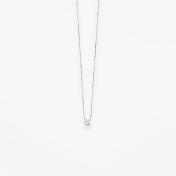 Collier Vanrycke Valentine Or Blanc 18k et Diamant