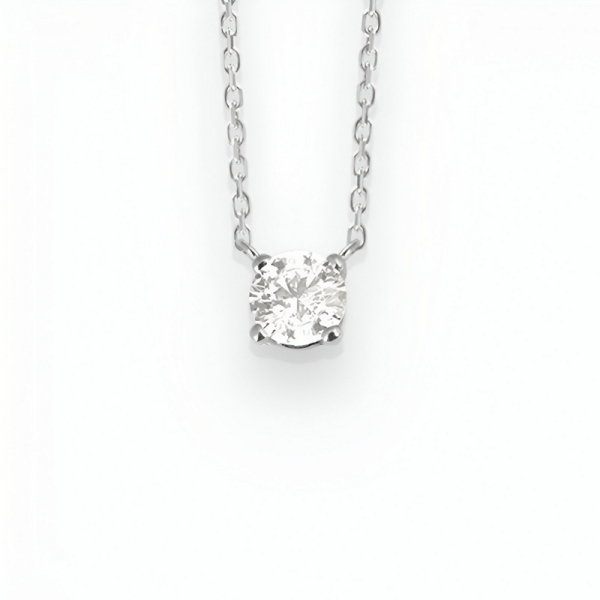 Collier Vanrycke Valentine Or Blanc 18k et Diamant
