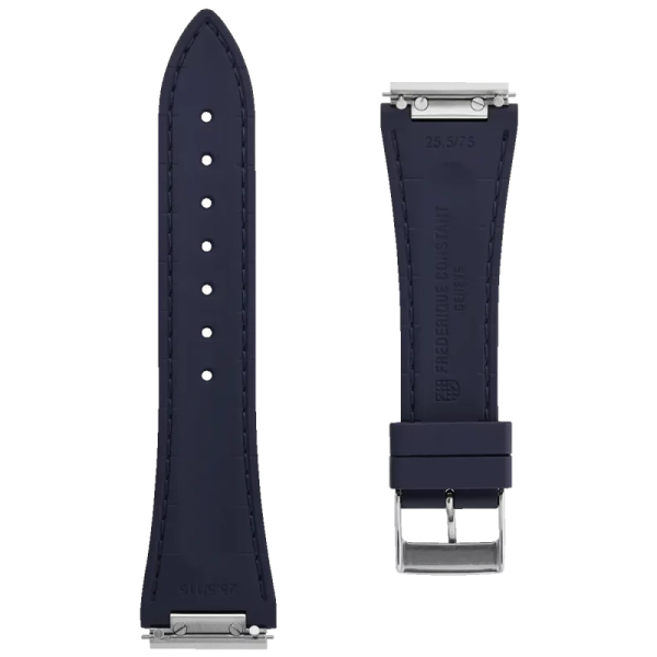 Bracelet Frederique Constant Caoutchouc Bleu 25,5mm