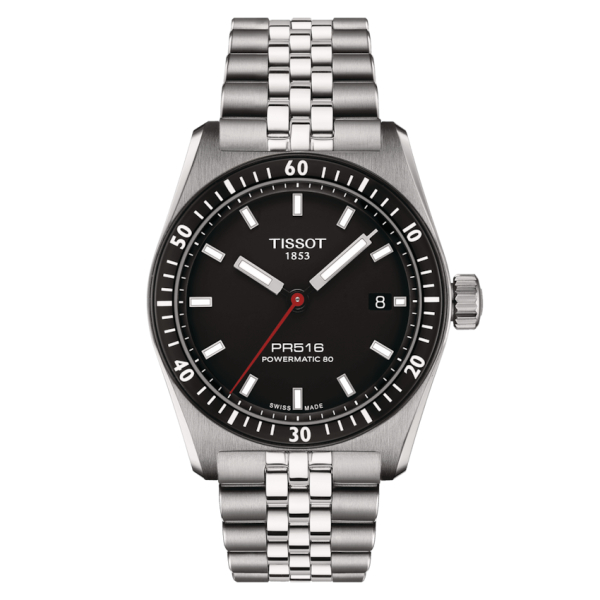 Montre Tissot PRS 516 Powermatic 80 Cadran Noir Bracelet Acier