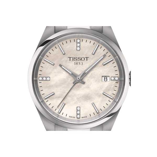 Montre Tissot PR 100 Quartz Cadran Nacre Index Diamants