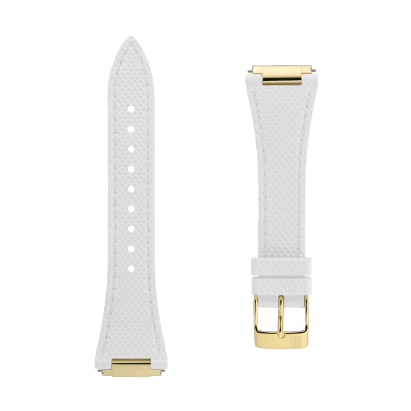 Bracelet Frederique Constant Blanc Caoutchouc 21.5mm