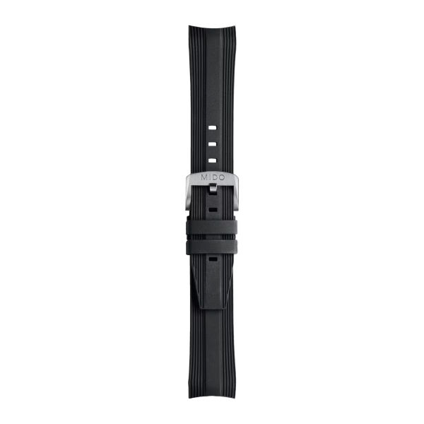 Bracelet Mido Ocean Star 39 caoutchouc noir 20mm