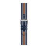 Bracelet Mido tissu bleu et orange 22mm