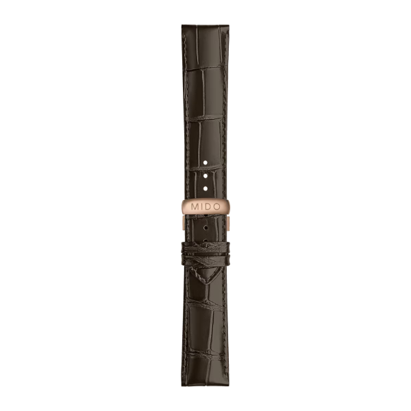 Bracelet Mido cuir marron 22mm