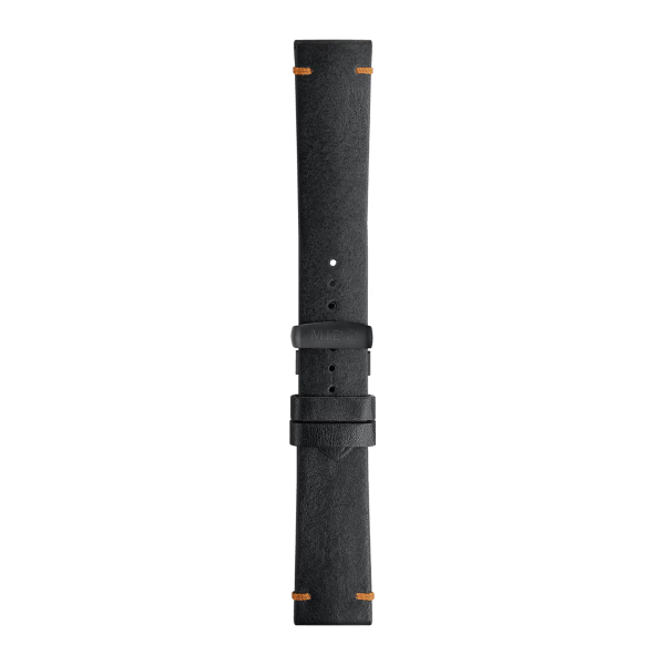 Bracelet Mido cuir noir 22mm