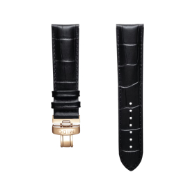 Bracelet Mido cuir noir 22mm