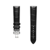 Bracelet Mido cuir noir 21mm