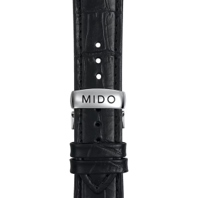 Bracelet Mido cuir noir 21mm