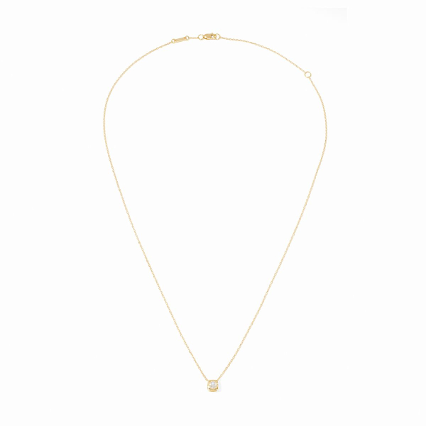 Collier Dinh Van Le Cube Diamant moyen modèle, or jaune et diamant 0.15 carat