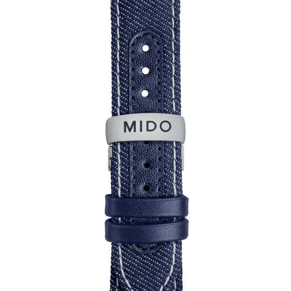 copy of Bracelet Mido Multifort TV Big Date Caoutchouc Bleu