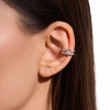 Bague d'oreilles Dinh Van Le Cube Diamant Grand Modèle Or Blanc Pavée Diamants