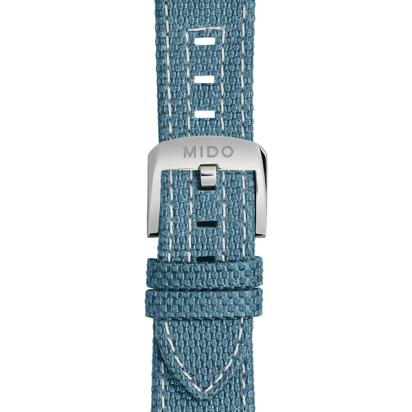 copy of Bracelet Mido Multifort TV Big Date Caoutchouc Bleu