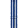 Bracelet Mido tissu bleu et jaune 22mm