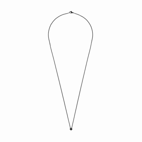 Collier Dinh Van Le Cube Diamant Titane Noir et Diamant