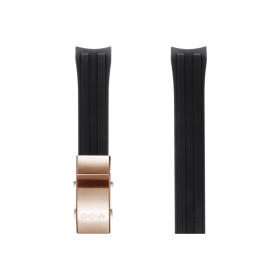 Bracelet Mido caoutchouc noir 22mm