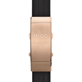Bracelet Mido caoutchouc noir 22mm