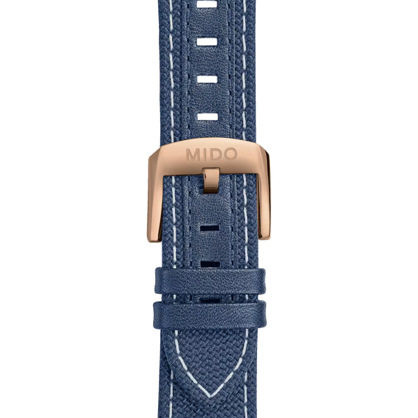 Bracelet Mido tissu bleu 21mm