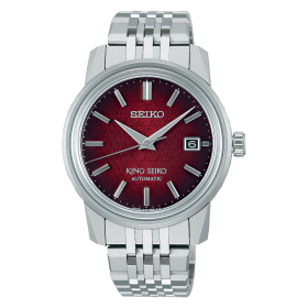 Montre King Seiko SJE103J1 Cadran Rouge Prunier