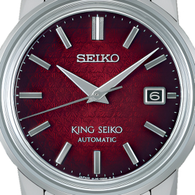 Montre King Seiko SJE103J1 Cadran Rouge Prunier