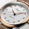 Montre Longines Master Collection Chrono 40mm Cadran Argent Bracelet Alligator Brun