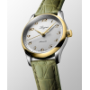 Montre Longines Master Collection 34mm Cadran Argent Bracelet Alligator Vert