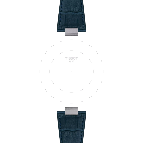 Bracelet Tissot PRX Cuir Bleu foncé