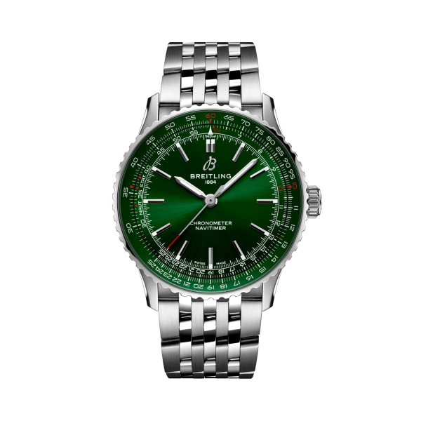 Montre Breitling Navitimer Automatic 41 Cadran Vert Acier Inoxydable