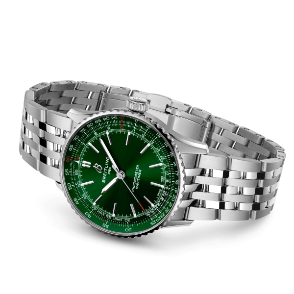 Montre Breitling Navitimer Automatic 41 Cadran Vert Acier Inoxydable