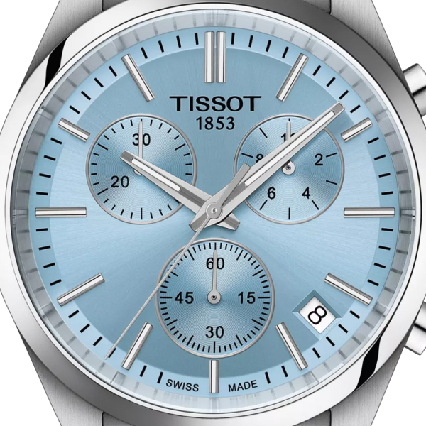 Montre Tissot PR 100 Chronograph Cadran Bleu Glacier
