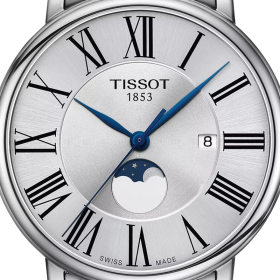 Montre Tissot Carson Premium Gent Moonphase Bracelet Acier inoxydable 316L