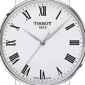 Montre Tissot Everytime 40mm Cadran Argent Bracelet Acier