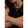 Bracelet Morganne Bello Victoria Perle Nacre Blanche Diamants Or Blanc