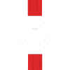 Bracelet Tissot Silicone Rouge 22mm