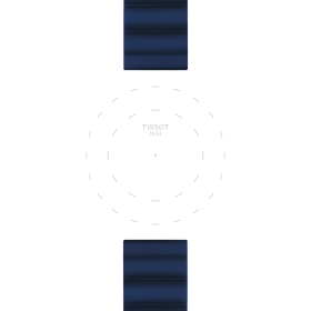 Bracelet Tissot caoutchouc bleu 22mm