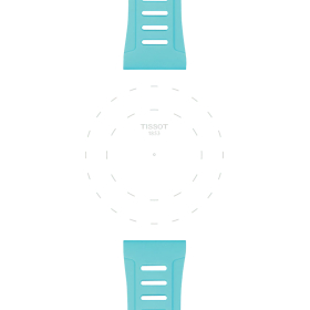 Bracelet Tissot T Touch silicone bleu clair xs