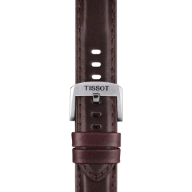Bracelet Tissot cuir brun 20mm