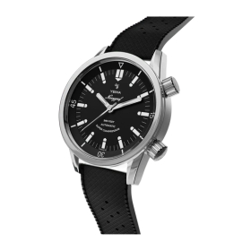 Montre Yema Navygraf Super Compressor Cadran Noir Bracelet Tropic