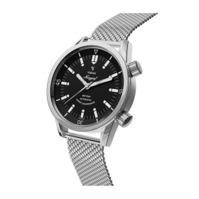 Montre Yema Navygraf Super Compressor Cadran Noir Bracelet Acier