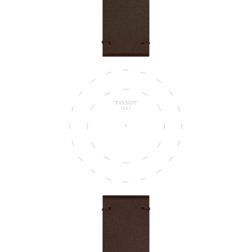 Bracelet Tissot synthétique brun 20mm