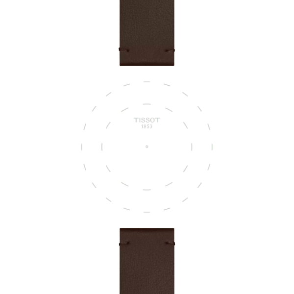 Bracelet Tissot synthétique brun 20mm